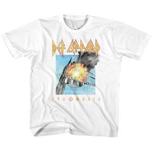 Def Leppard Faded Pyromania White Toddler T-Shirt